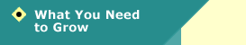 What You Need to Grow